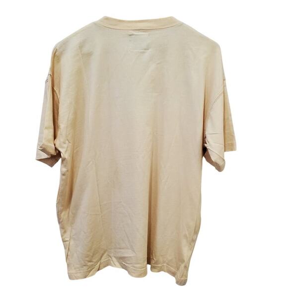 Cambridge Dry Goods Vintage Blouse Womens XL 90s Tan Beaded V-Neck Boho Retro - Picture 2 of 8